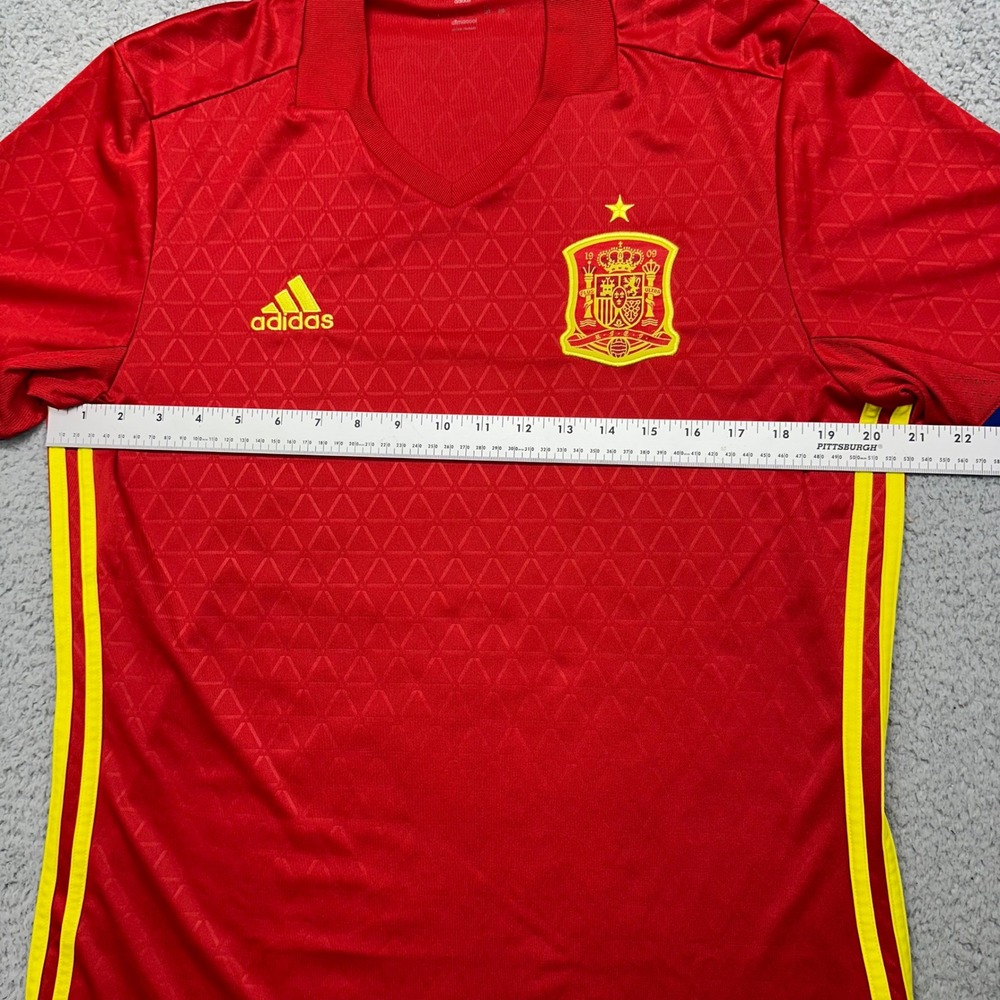 Adidas Climacool AI4411 Mens Large Spain National Team 2016 Home Soccer Jersey - Picture 4 of 11
